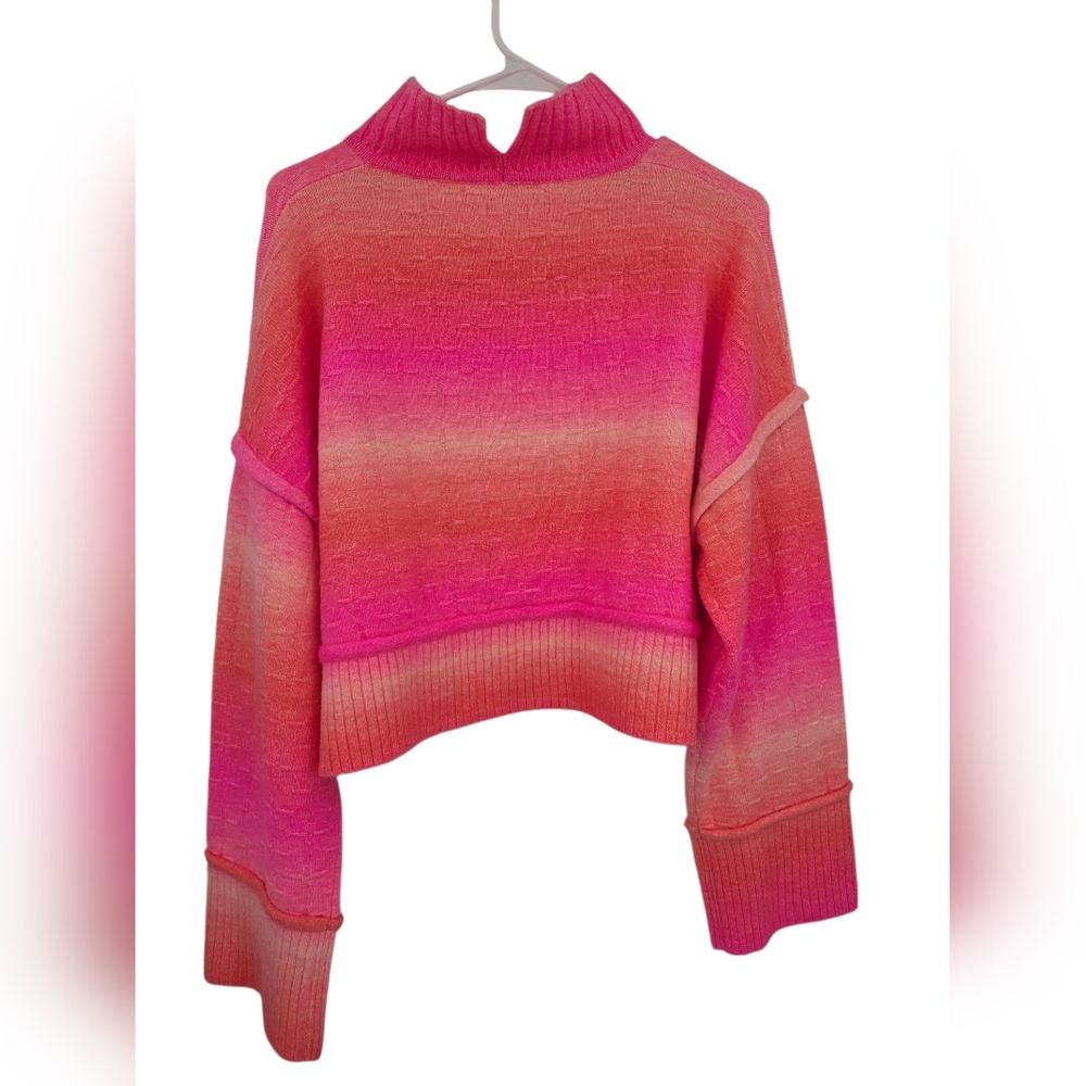 Anthropologie Pilcro Cropped Mock-Neck Sweater Medium - Picture 6 of 7